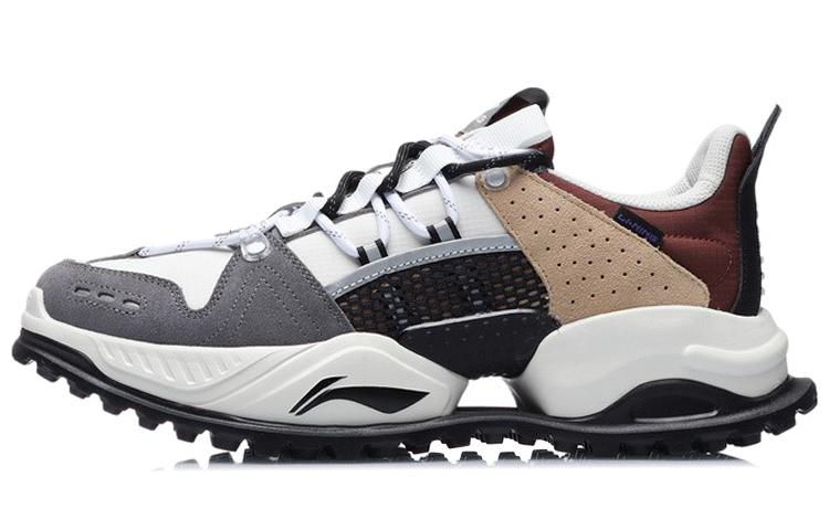 Li-Ning Low-top Running Shoe 'Grey White Brown'