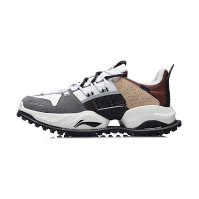 Li-Ning Low-top Running Shoe 'Grey White Brown'