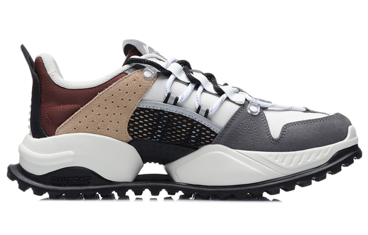 Li-Ning Low-top Running Shoe 'Grey White Brown' 圖 2