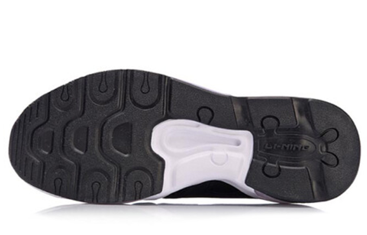 Li-Ning Low Top Running Shoes 'Black White' 圖 5
