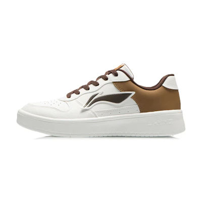 Li-Ning Low-Top Skate Shoes 'White Brown'