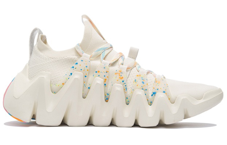 Order 李寧 幻刺 一體織 透氣減震防滑耐磨 低幫 運動休閒鞋 男款 白色