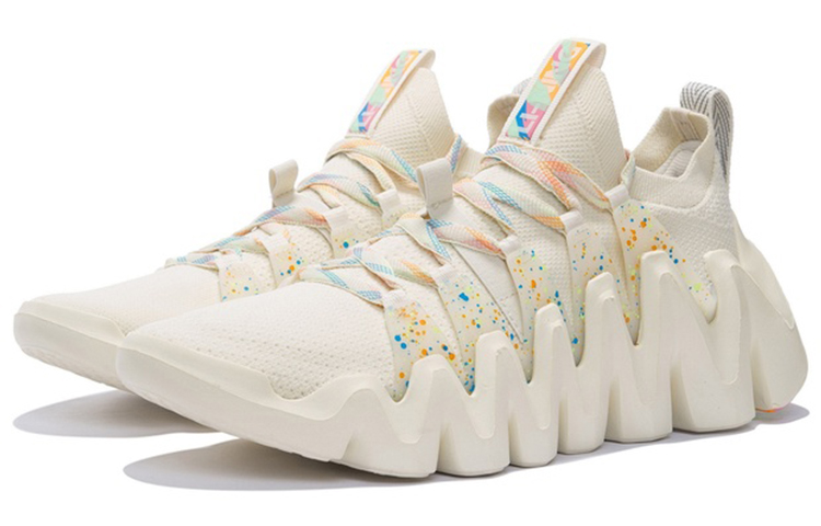 Lookbook 李寧 幻刺 一體織 透氣減震防滑耐磨 低幫 運動休閒鞋 男款 白色