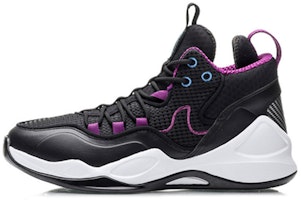 Li-Ning Mid-Top Basketball Sneakers 'Black Purple' ABAP093-2 Li-Ning Mid-Top Basketball Sneakers 'Black Purple' ABAP093-2