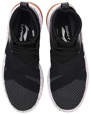 Li-Ning Mid-Top Running 'Ink Splatter Black' AGLM031-1 Shop Li-Ning Mid-Top Running 'Ink Splatter Black' AGLM031-1