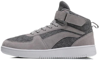 Li-Ning Mid Tops Casual Skateboarding Shoes Gray AGCM163-3 Li-Ning Mid Tops Casual Skateboarding Shoes Gray AGCM163-3
