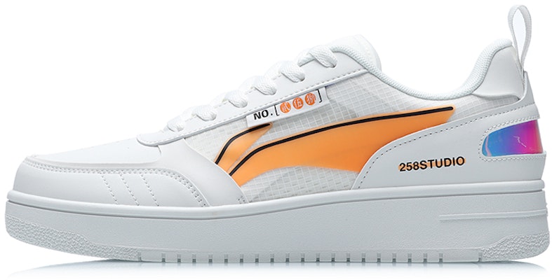 Li-Ning No.258 Classic Leisure Low 'White Orange' AGCR201-1 Buy Li-Ning No.258 Classic Leisure Low 'White Orange' AGCR201-1