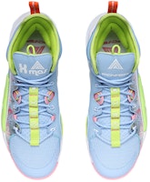 LiNing李寧 空襲7 減震防滑耐磨支撐回彈 高筒 籃球鞋 藍綠 Shop LiNing李寧 空襲7 減震防滑耐磨支撐回彈 高筒 籃球鞋 藍綠