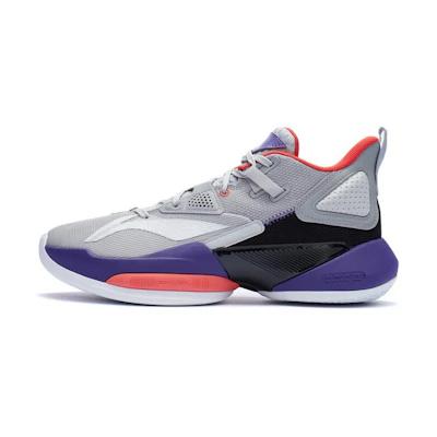Li-Ning Power 8 Low 'Grey Silver Purple'