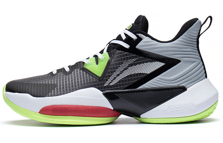 Buy 李寧パワー8ミッド 黒灰緑 (Rīningu Pawā 8 Middo Kurohai Midori) ABPS073-1