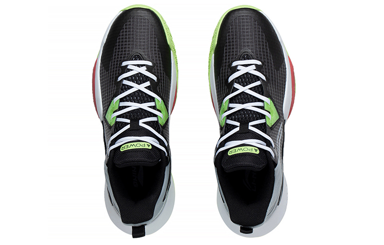 Lookbook 李寧パワー8ミッド 黒灰緑 (Rīningu Pawā 8 Middo Kurohai Midori) ABPS073-1