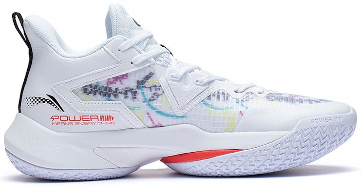 Li-Ning Power 8 Mid 'White Red Black' ABPS073-3 Order Li-Ning Power 8 Mid 'White Red Black' ABPS073-3