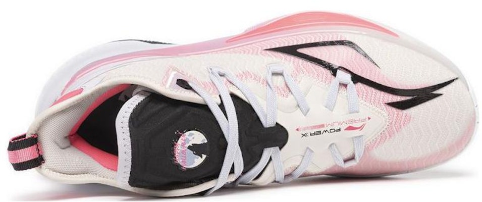 Li-Ning Power 9 'White Pink' ABAS073-7 Shop Li-Ning Power 9 'White Pink' ABAS073-7
