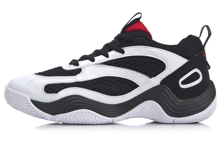 Buy 李宁复刻中帮篮球鞋‘黑白’ AGBP015-1