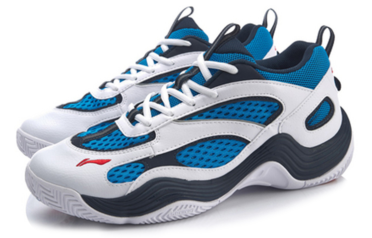 Lookbook Li-Ning Rebirth Mid 'Putih Biru' AGBP015-3