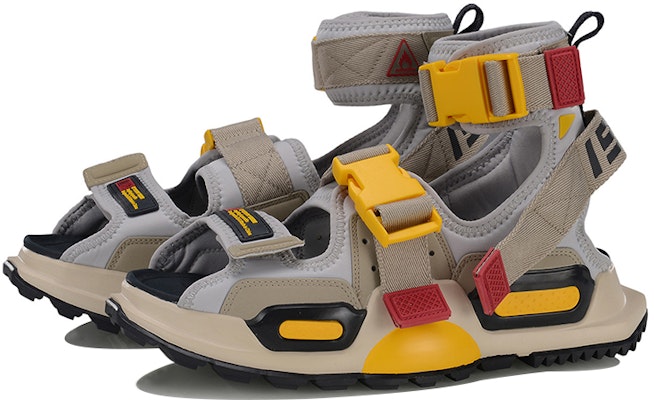 Li-Ning Reburn Casual Sandal 'Grey Yellow' AGBP049-5 Lookbook Li-Ning Reburn Casual Sandal 'Grey Yellow' AGBP049-5