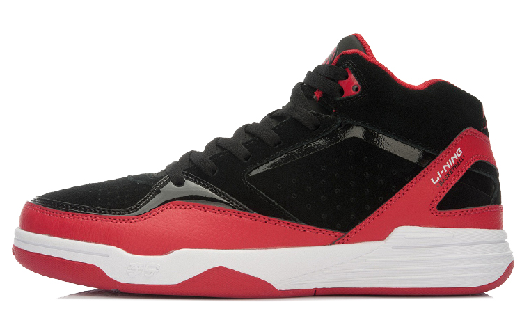 Li-Ning Retro Basketball Mid 'Black Red' ABCK049-2