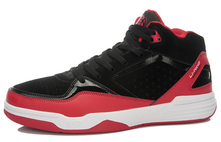 Order 李寧レトロバスケMID 黒赤 (Rīningu Retoro Basuke MID Kuro Aka) ABCK049-2
