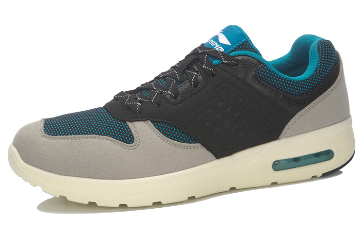 Li-Ning Retro Half Palm Air Cushion Running Shoe 'Grey Black Blue' 圖 2