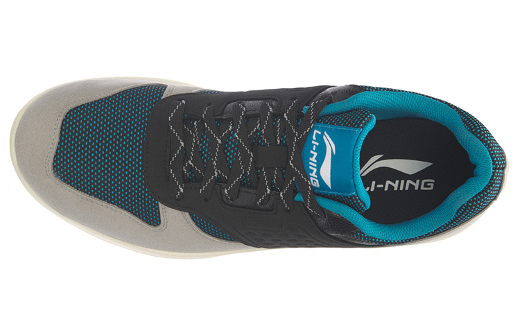 Li-Ning Retro Half Palm Air Cushion Running Shoe 'Grey Black Blue' 圖 3