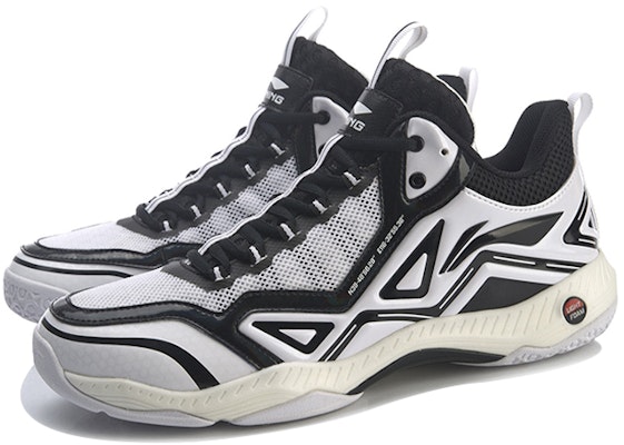 LiNing李寧 咆哮Lite 緩衝反彈 訓練羽球鞋 黑白 Lookbook LiNing李寧 咆哮Lite 緩衝反彈 訓練羽球鞋 黑白