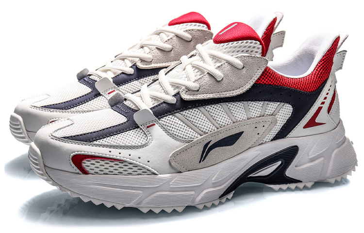 Lookbook LiNing李寧 潮流 低幫 跑步鞋 男款 白藍紅