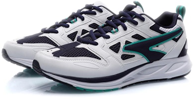 LiNing李寧 減震 低幫 跑步鞋 男款 白綠 Lookbook LiNing李寧 減震 低幫 跑步鞋 男款 白綠