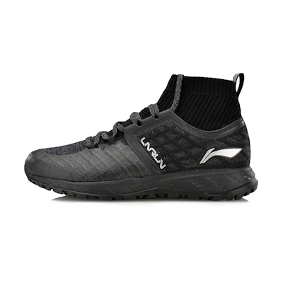Li-Ning Running Mid-Top 'Water-Resistant Black Knit'