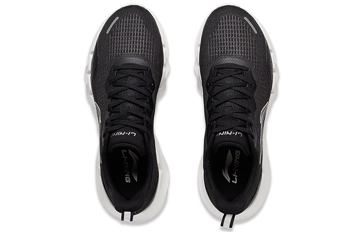 Lookbook Seri Lari Li-Ning Low 'Lingdong Huruf Reflektif - Hitam' ARST045-1