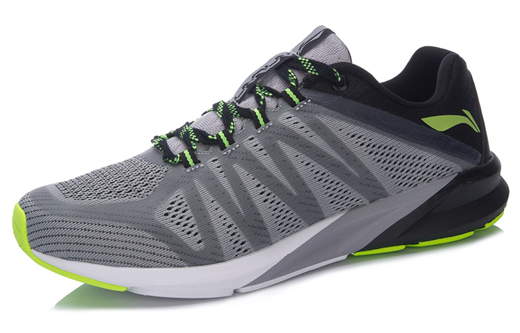 Li-Ning Running Shoe 'Grey Black Green' 圖 2