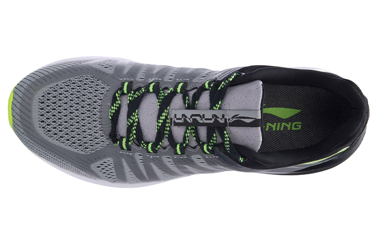 Li-Ning Running Shoe 'Grey Black Green' 圖 3