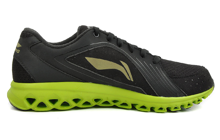 Li-Ning Running Shoes 'Black Green' 圖 2