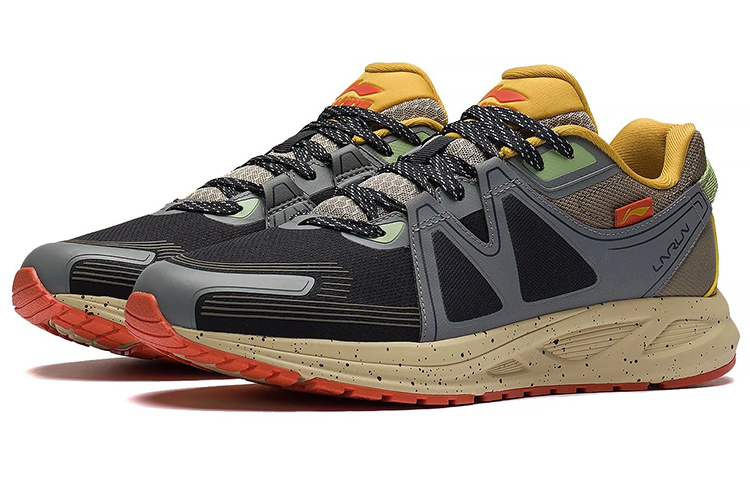 Lookbook Li-Ning Kasut Lari 'Hitam Kelabu' ARSS055-1