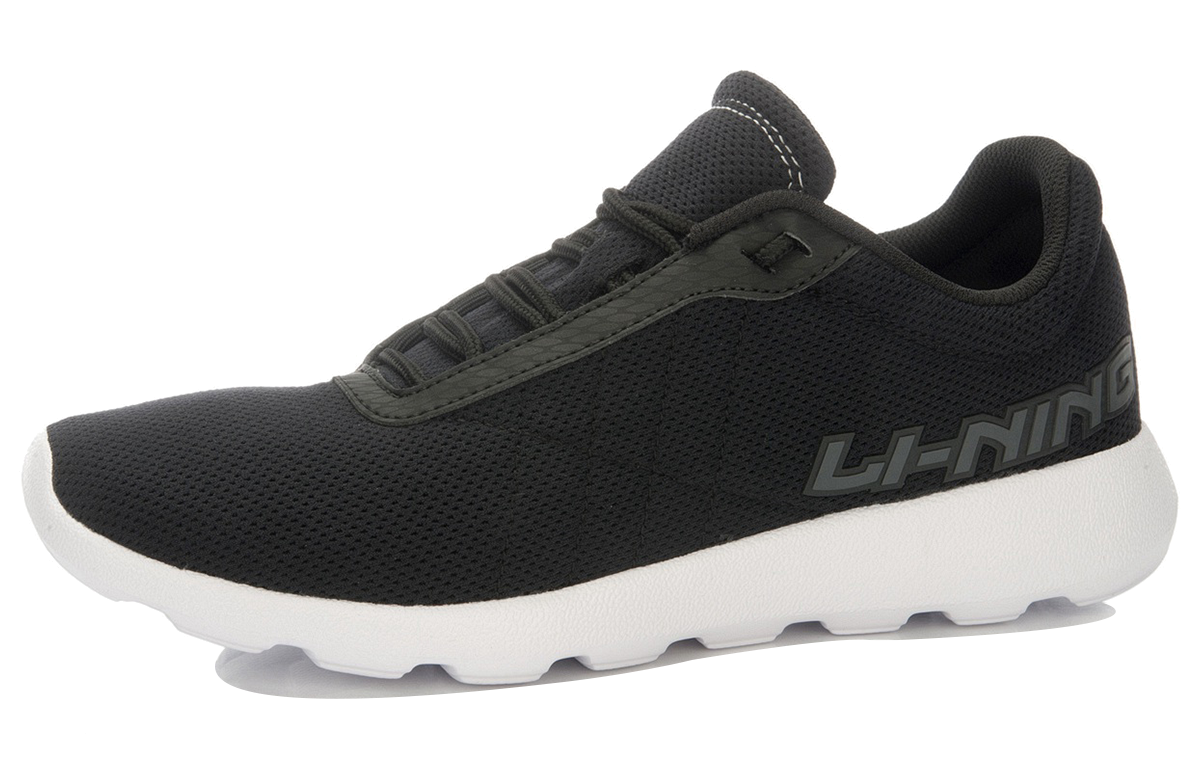 Li-Ning Running Shoes 'Black White Mesh' 圖 2