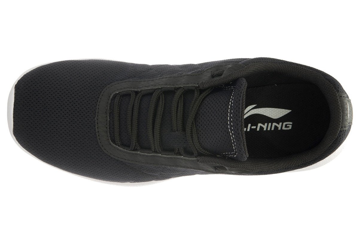 Li-Ning Running Shoes 'Black White Mesh' 圖 3