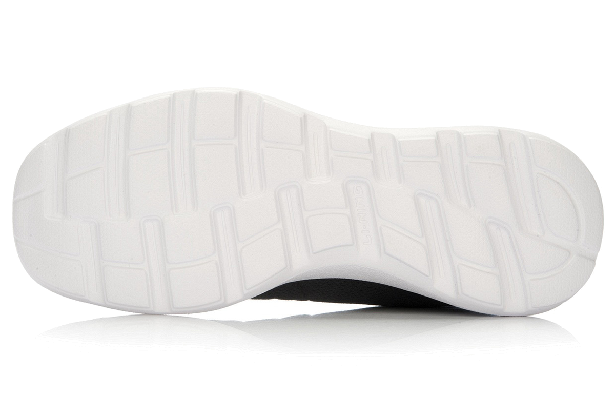 Li-Ning Running Shoes 'Black White Mesh' 圖 5
