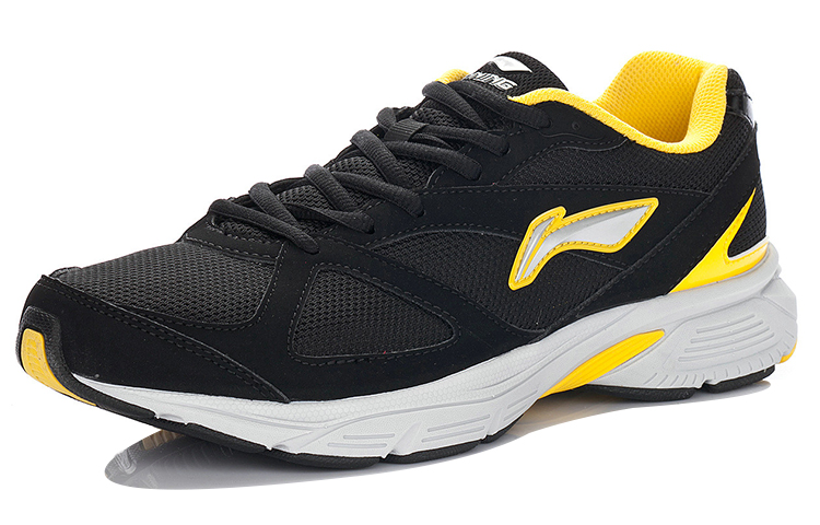 Li-Ning Running Shoes 'Black Yellow' 圖 2