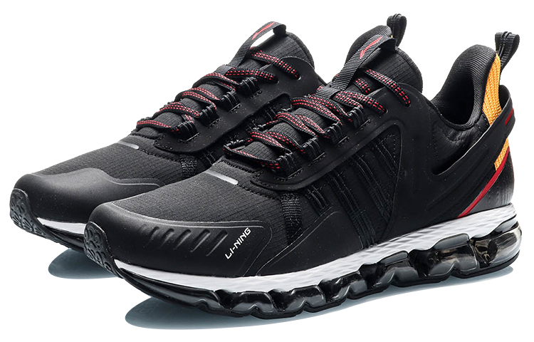 Li-Ning Running Shoes 'Black Yellow' 圖 3
