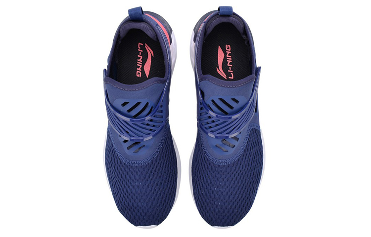 Shop 李宁跑步鞋 '蓝红' ARHN073-3