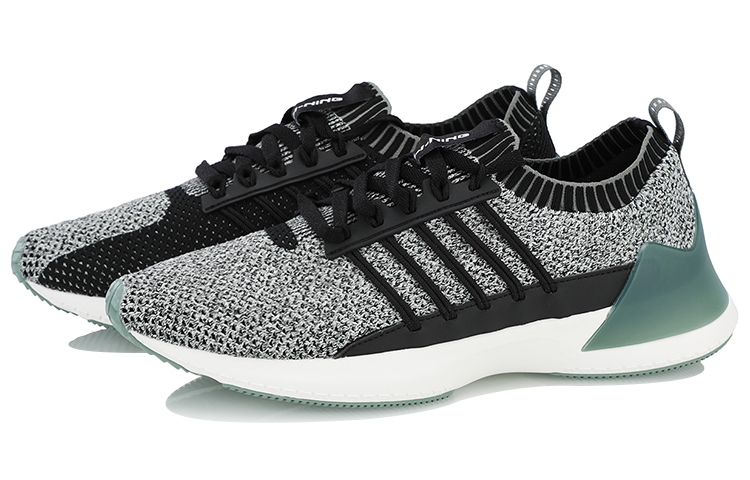 Li-Ning Running Shoes 'Grey Black Green' 圖 3