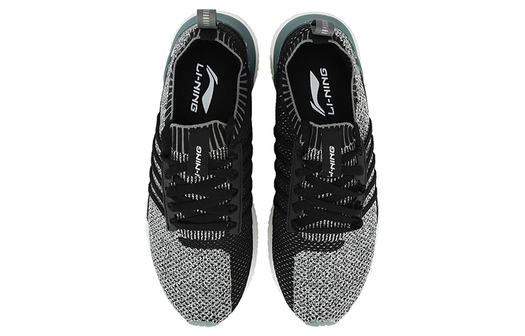 Li-Ning Running Shoes 'Grey Black Green' 圖 4