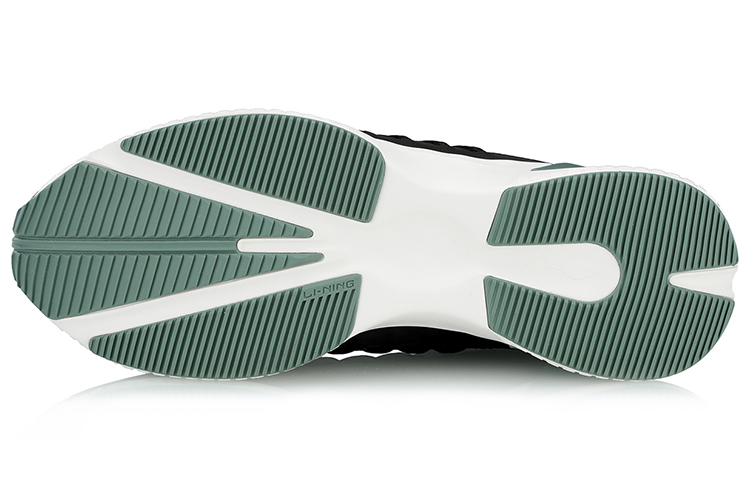 Li-Ning Running Shoes 'Grey Black Green' 圖 5