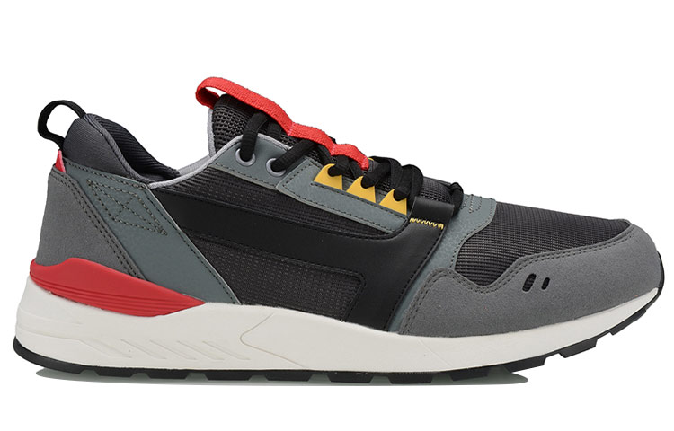 Li-Ning Running Shoes 'Grey Black Red' 圖 2