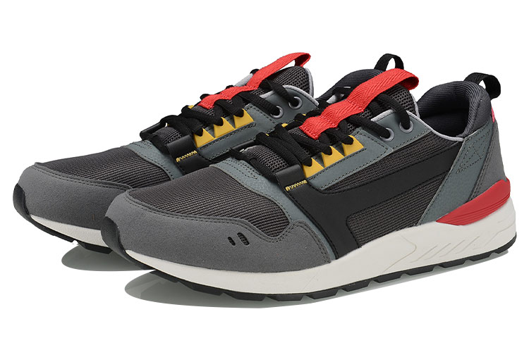 Li-Ning Running Shoes 'Grey Black Red' 圖 3