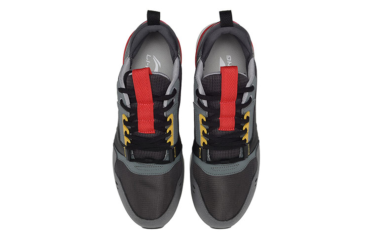 Li-Ning Running Shoes 'Grey Black Red' 圖 4