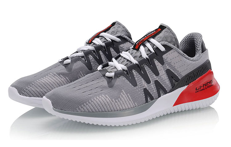 Li-Ning Running Shoes 'Grey Red' 圖 2