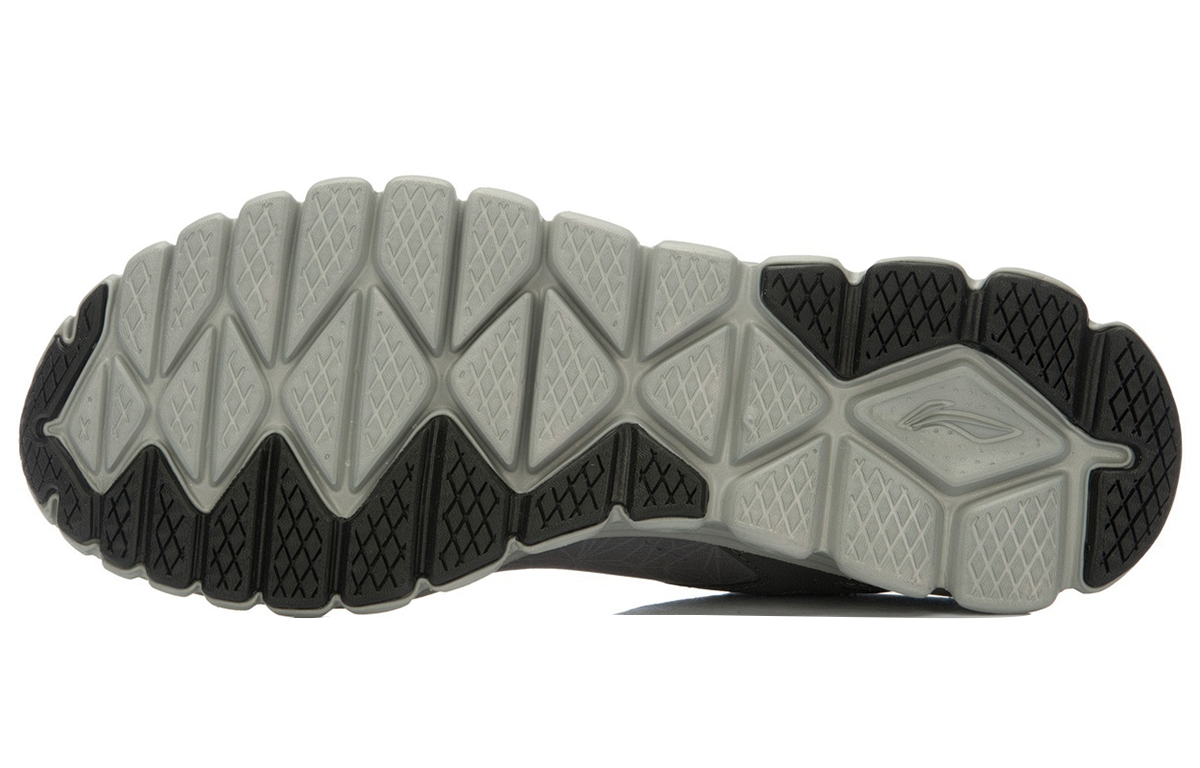 Li-Ning Running Shoes 'Grey Red Silver' 圖 5