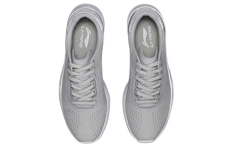 Li-Ning Running Shoes 'Grey White' 圖 4