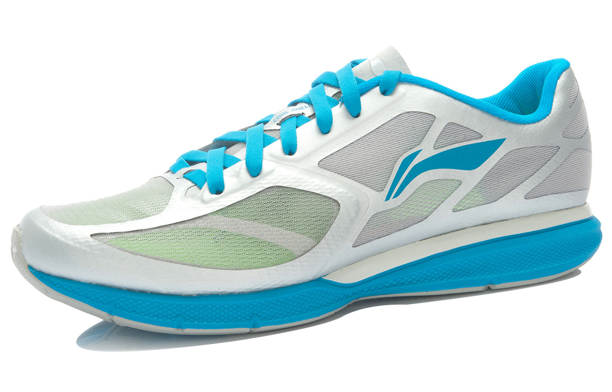 Order 李寧 ランニングシューズ グレー/白/青 ARBJ009-7