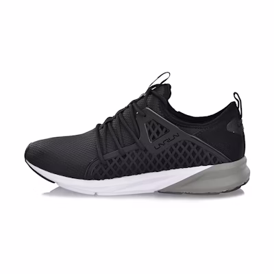 Li-Ning Running Shoes 'Multicolor Lightweight Shock-Absorbing Black and White'